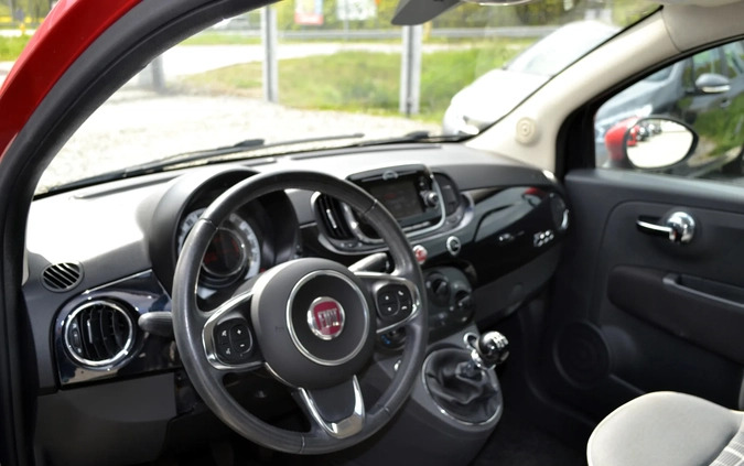 Fiat 500 cena 36900 przebieg: 41000, rok produkcji 2016 z Paczków małe 529